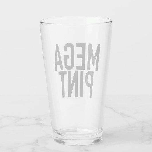MEGA PINT-Mok Drink glazen koffiebier (Achterkant)