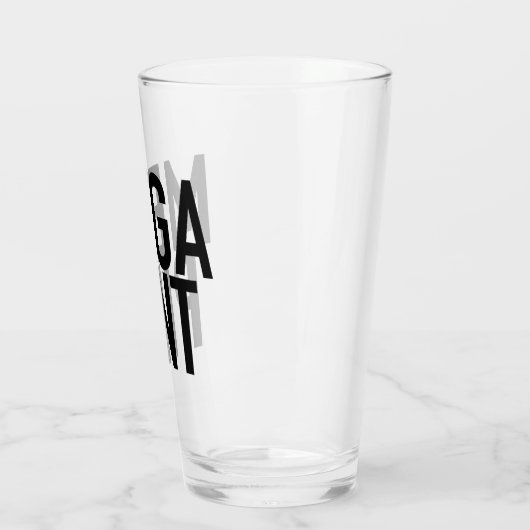 MEGA PINT-Mok Drink glazen koffiebier (Links)