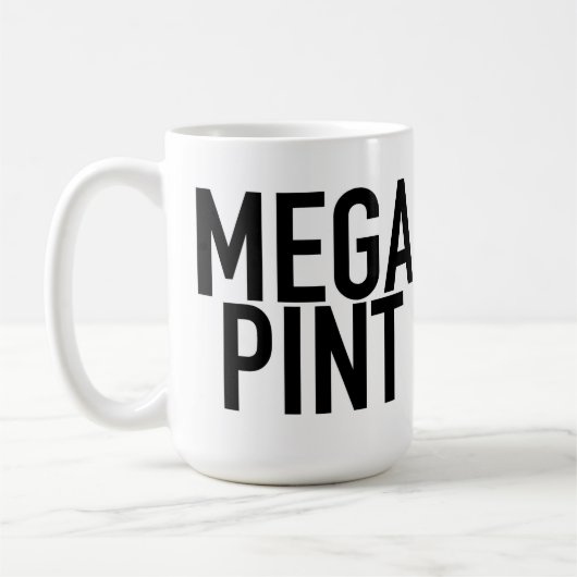 MEGA PINT Mug Boire Verre Coupe Coffee Vin Bière (Gauche)