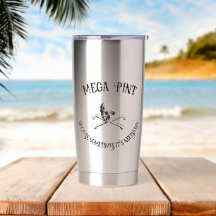 Mega Pint: Omdat het soms nodig is Geïsoleerde Drinkbeker