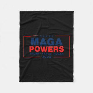 Mega Powers Trump Vance Hogan Fleece Deken