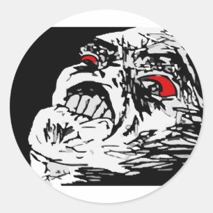 Mega Rage Ronde Sticker