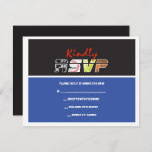 MEGA SPORTS Bar Bat Mitzvah Uitnodiging (Voorkant / Achterkant)