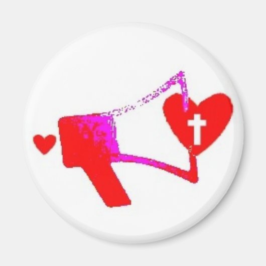 Mega telefoon hart magneet (Voorkant)