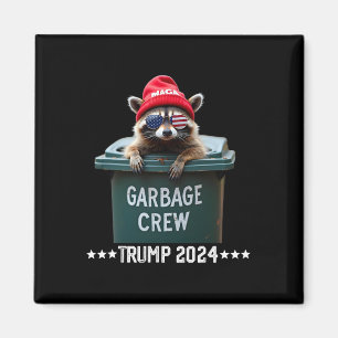 Mega Wasbeer Afvalploeg Trump 2024 Magneet