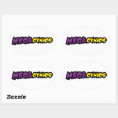 MegaCynics-Sticker Ovale Sticker (Vel)