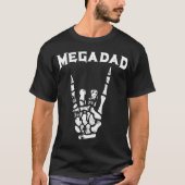 Megadad Rock Heavy Metal Guitar Dad T-shirt (Voorkant)