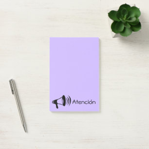 Megafone Attentie/Atencition Post-it® Notes