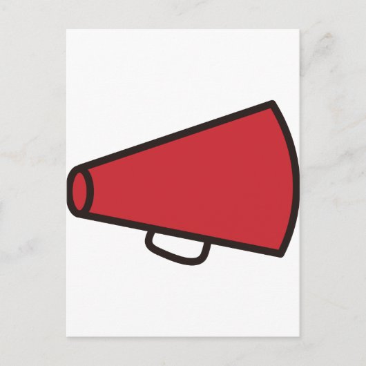 Megafone Briefkaart (Voorkant)
