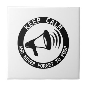 Megafone: Kalm houden en nooit vergeten Tegeltje