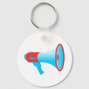 Megafone Red en Blue Sleutelhanger