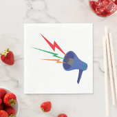 Megafone Sound Waves Paper Napkins Servet