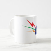 Megafoon geluidsgolven Mok (Voorkant links)