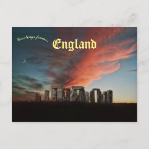 Megalithisch Stonehenge Monument Wiltshire Engelan Briefkaart