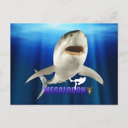 Megalodon Briefkaarten (Voorkant)
