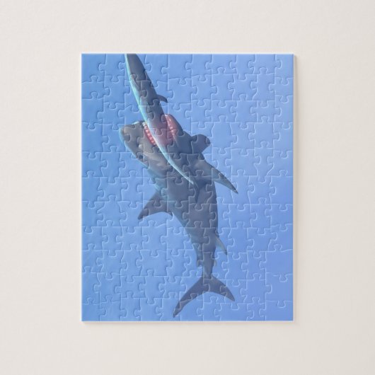 Megalodon eet een walvis legpuzzel (Verticaal)