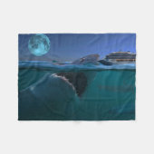 Megalodon Fleece Deken (Voorkant (Horizontaal))