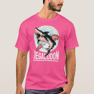 Megalodon I White Shark I MEG I Prehistorische Fis T-shirt