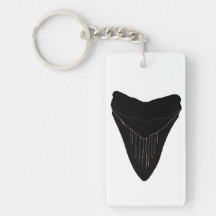 Megalodon Shark Tooth Sleutelhanger