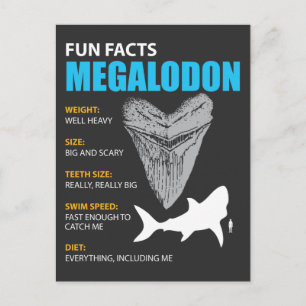 Megalodon shirt met grote gave voor liefhebbers va briefkaart