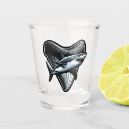 Megalodon tand shot glas