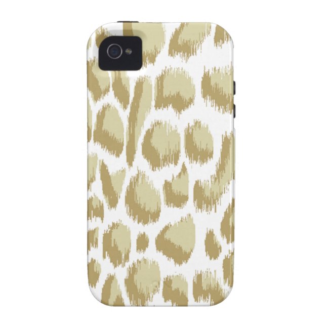 Megan Adams Animal Print Ikat Lighter Biege Case-Mate iPhone Case (Achterkant)