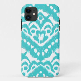 Megan Adams Zig Zag Ikat- Turquoise iPhone 11 Hoesje