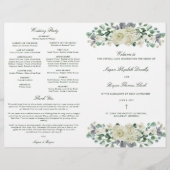 Megan Catholic Mariage Mass Cérémonie Programme (Devant)