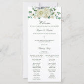 Megan Catholic Wedding Programme avec Masse (Devant)