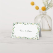Megan Elegant groen wit bloemen bruiloft (Achterkant)