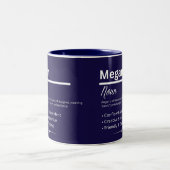 Megan, Mug avec Définition de Nom Personnalisé (Centre)