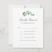 Megan Simple Elegant Chanson Demande Mariage RSVP (Devant)