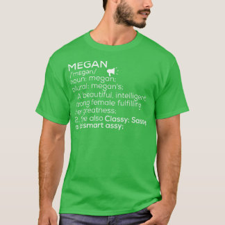 Meganaam Definitie Megan Vrouw Naam 1 T-shirt