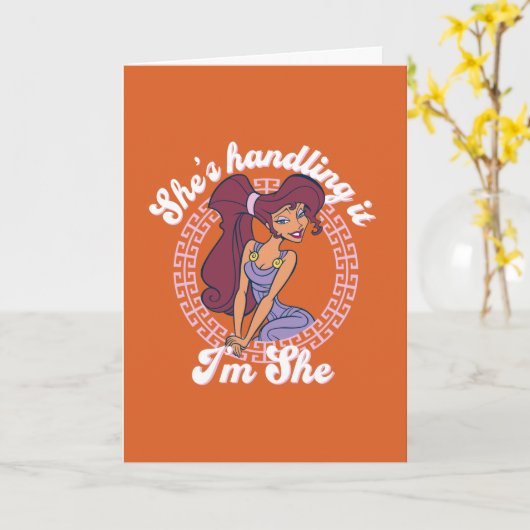 Megara - She's Handling It, I'm She Card Kaart (Gele Bloem)