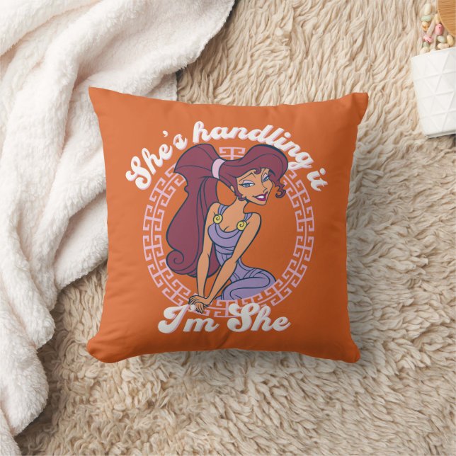 Megara - She's Handling It, I'm She Throw Pillow Kussen (Deken)