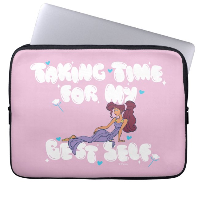 Megara - Taking Time For My Best Self Laptop Sleev Laptop Sleeve (Voorkant)