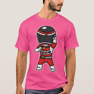 Megared Denji Sentai Megaranger Chibi Style Kawaii T-shirt
