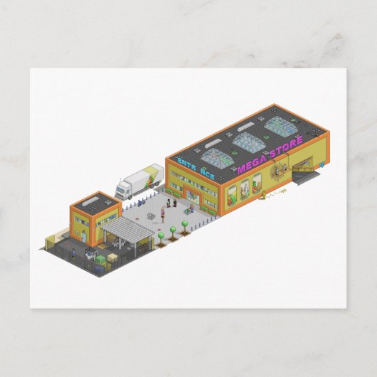 Megastore Briefkaart (Voorkant)