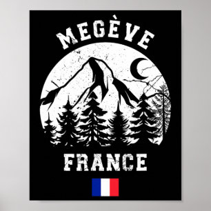 Megève Frankrijk Alpen Skigebied Alpineskiën Frans Poster