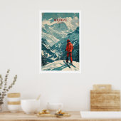 Megève Ski Poster - Frankrijk 1 (Keuken)