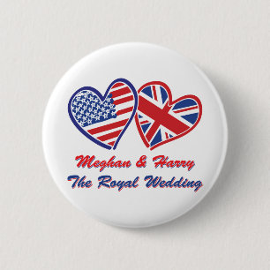 Meghan-and-Harrys Wedding Ronde Button 5,7 Cm