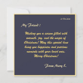 Mégical Joyeux voeux de Noël | Carte d'invitation (Dos)
