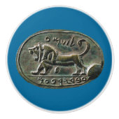 Megiddo Seal Keramische Knop (Voorkant)