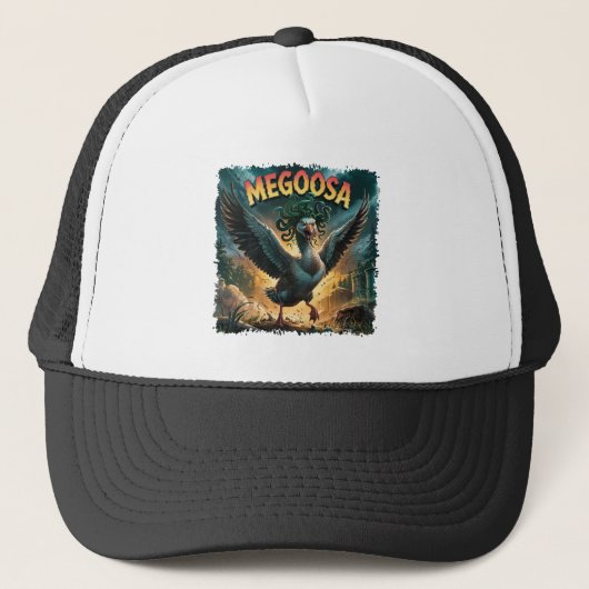 Megoosa illustratie Combo Creature Grappig Trucker Pet (Voorkant)