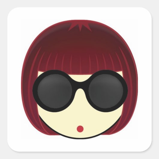 MEGUMI·O VIERKANTE STICKER (Voorkant)