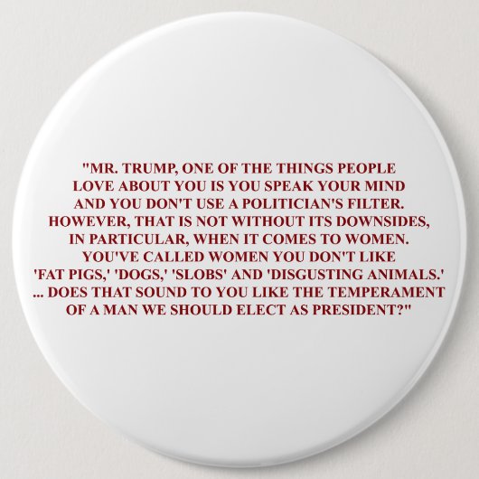 Megyn Kelly's Vragenpagina Ronde Button 6,0 Cm (Voorkant)