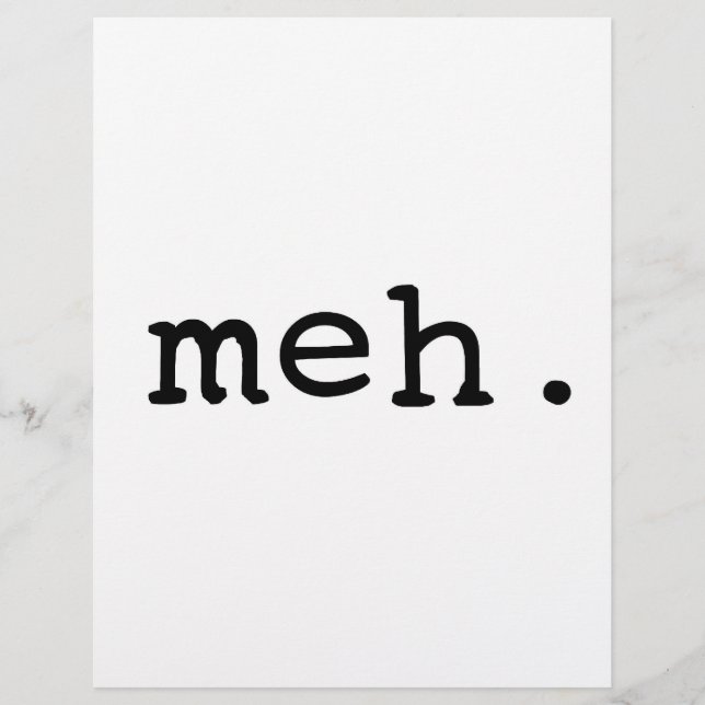 Meh. (Voorkant)