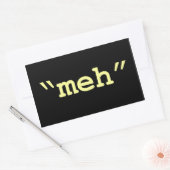 meh - autocollant noir (Enveloppe)