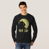Meh Cat Cat Humor Kitten Introvert Cat Mom T-shirt (Voorkant volledig)