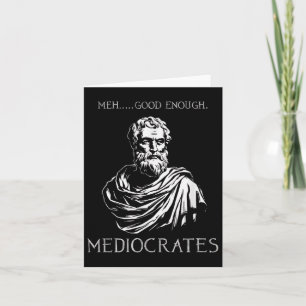 Meh Goed Genoeg Grappige Mediocrates Demotivationa Kaart